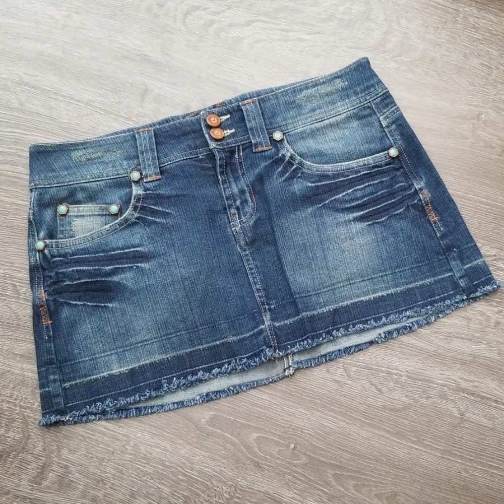 Jean Mini Skirt 🟢🟢